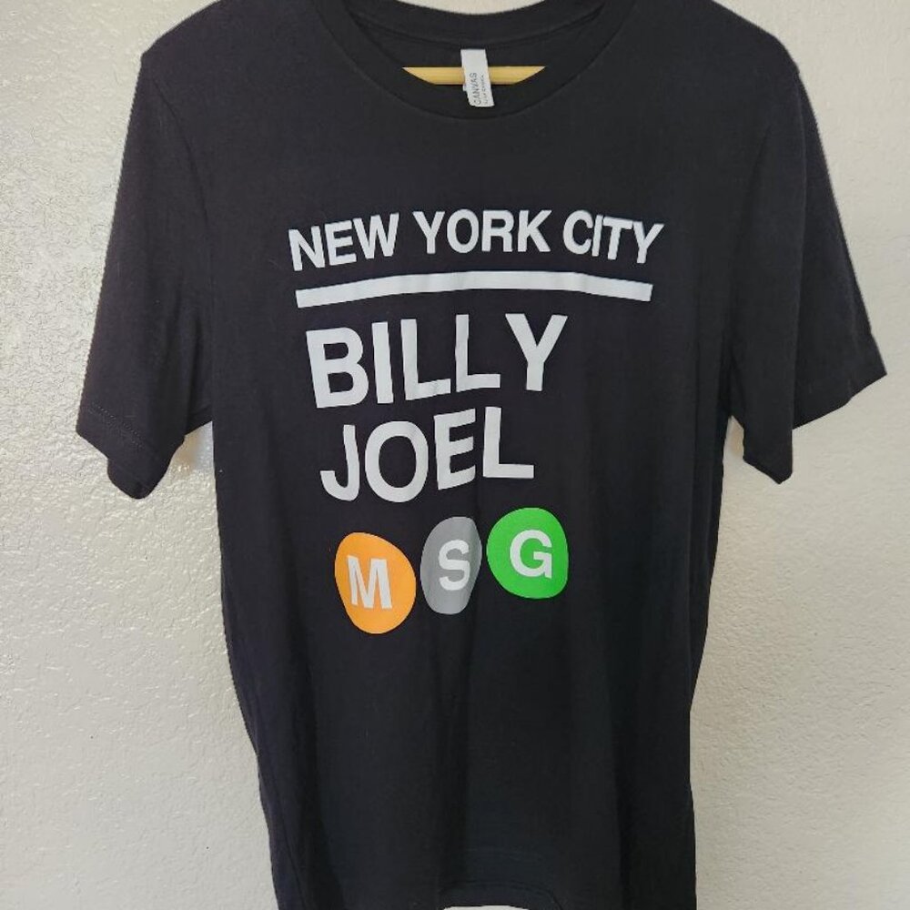Billy Joel At The Garden NYC Concert Series Black T-Shirt Size Large